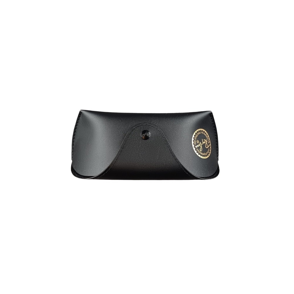 Ray Ban Black Leather Hard Case Sunglasses‎ Eyeglasses Protective Snap Button